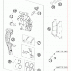 400 XCW CHASSIS Тормозной суппорт передний