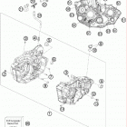 450 EXC USA ENGINE Картер двигателя
