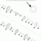 300 EXC/XC-W/SD ENGINE Трансмиссия 2-контрпривод