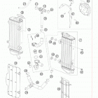 450 EXC USA ENGINE Система охлаждения