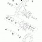 85 SX CHASSIS Переднее колесо