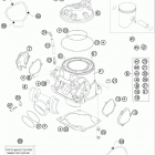 300 XC ENGINE Цилиндр,головка цилиндров