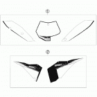 250 SX-F CHASSIS Наклейки