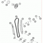 450 EXC USA ENGINE Газо-распределительный механизм
