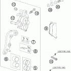 450 XCW CE CHASSIS Тормозной суппорт передний