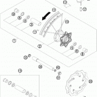 250 XCW CHASSIS Переднее колесо