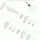 300 EXC/XC-W/SD ENGINE Трансмиссия-ведомый вал