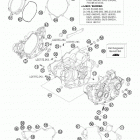250 XCFW CE ENGINE Картер двигателя