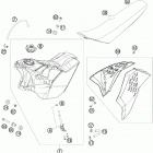 400 XCW CHASSIS Бак,сидение