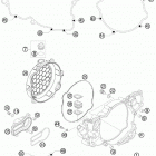 300 EXC/XC-W/SD ENGINE Кожух сцепления