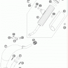 105 SX CHASSIS Глушитель
