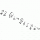 450 EXC USA ENGINE Балансирный вал