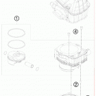 450 XCW SD ENGINE Цилиндр
