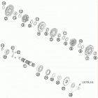 450 EXC USA ENGINE Трансмиссия 2-контрпривод