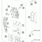 250 SX-F CHASSIS Тормозной суппорт передний