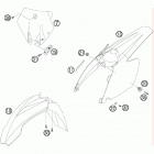 105 SX CHASSIS Обтекатель , крылья