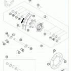 300 XCW CHASSIS Заднее колесо