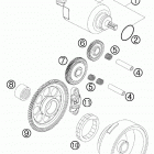 250 EXC-F ENGINE Электрический стартер