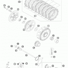 250 SX-F ENGINE Сцепление