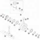 200 XC ENGINE Коленвал и поршень