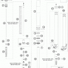 85 SX CHASSIS Передняя вилка в разборе