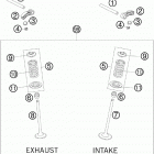 250 SX-F ENGINE Клапана