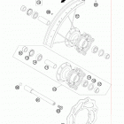 105 SX CHASSIS Переднее колесо