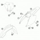 85 SX CHASSIS Обтекатель , крылья