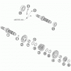 450 XCW SD ENGINE Трансмиссия-ведомый вал