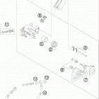 300 XCW CHASSIS Тормозной суппорт задний