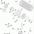 300 EXC/XC-W/SD ENGINE Сцепление