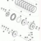 450 XCW SD ENGINE Сцепление