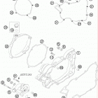 200 XC ENGINE Кожух сцепления
