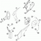 450 XCW CE CHASSIS Воздушный фильтр