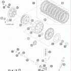 250 XC ENGINE Сцепление