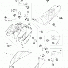 690 DUKE CHASSIS ORG Бак,сидение