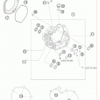 505 XC-F ENGINE Кожух сцепления