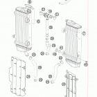 250 XC-F ENGINE Система охлаждения