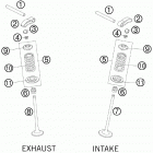250 EXC-F ENGINE Клапана