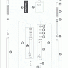 50SX Jr chassis 09 Передняя вилка в разборе
