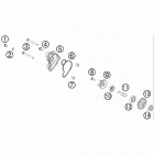 65 SX ENGINE Водяной насос
