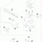 950 SUPER ENDURO R USA CHASSIS Главный цилиндр тормозной