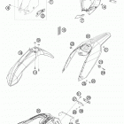 450 EXC USA CHASSIS Обтекатель , крылья