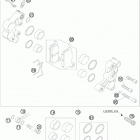 105 SX USA CHASSIS Тормозной суппорт передний