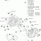 505 XC-F ENGINE Картер двигателя