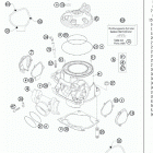 250 XC ENGINE Цилиндр,головка цилиндров