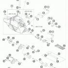 950 SUPER ENDURO R US ENGINE Масляная система