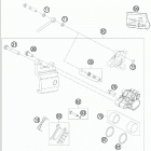 50 SX Mini Chassis Тормозной суппорт задний