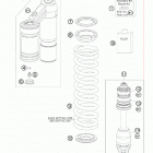 65 SX CHASSIS Амортизатор в разборе