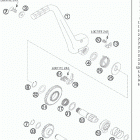 250 XC ENGINE Кик стартер